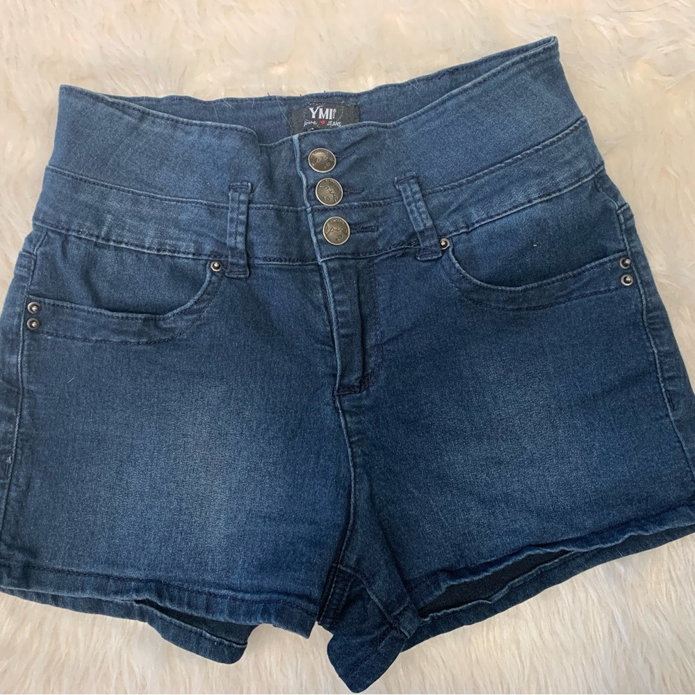 YMI Women's Blue Denim Shorts